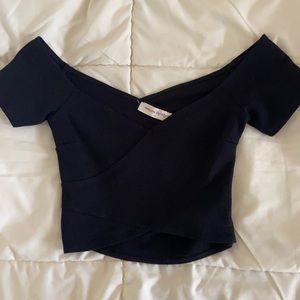 Off the shoulder crop top